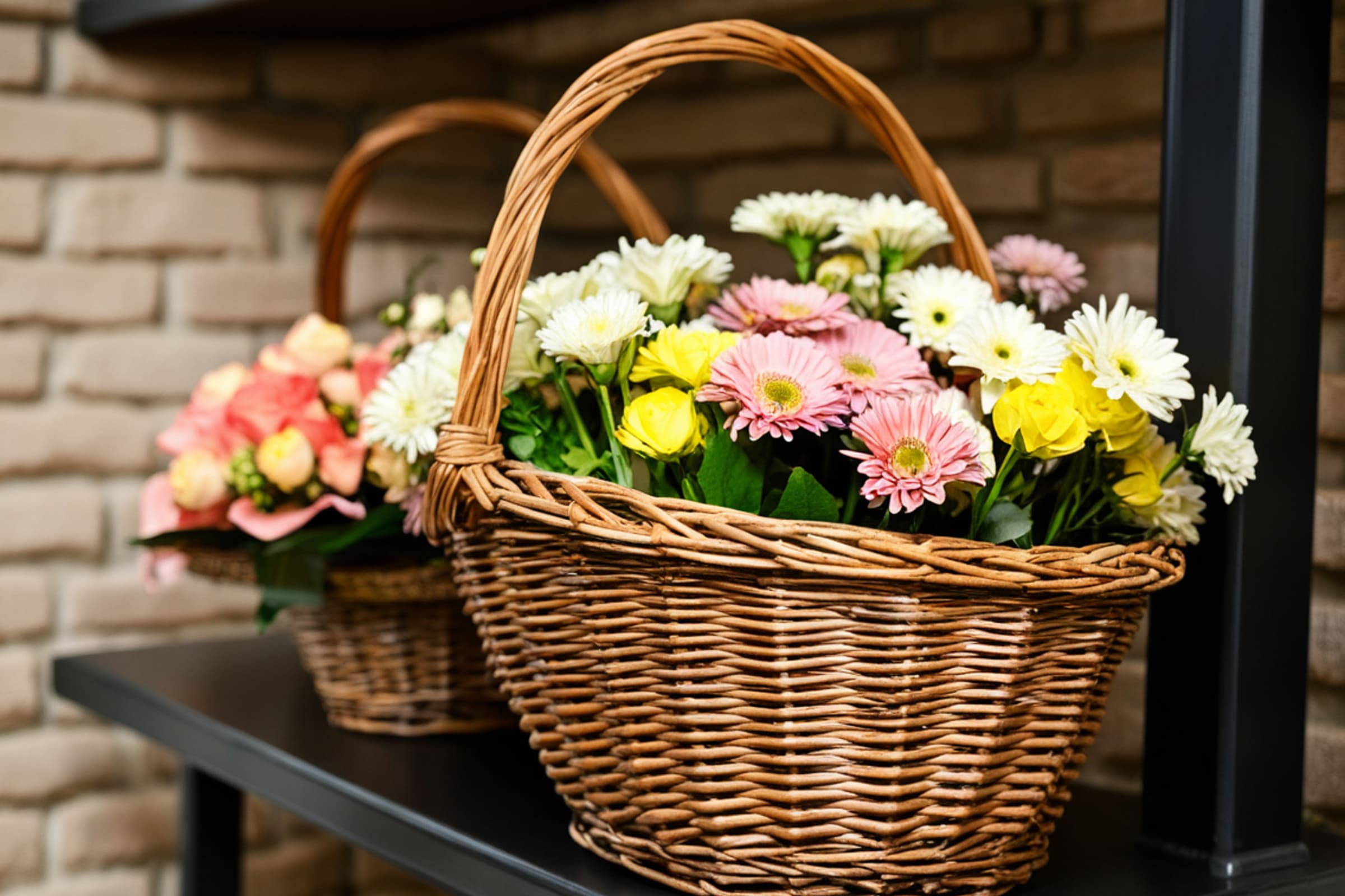 кошници с цветя